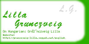 lilla grunczveig business card